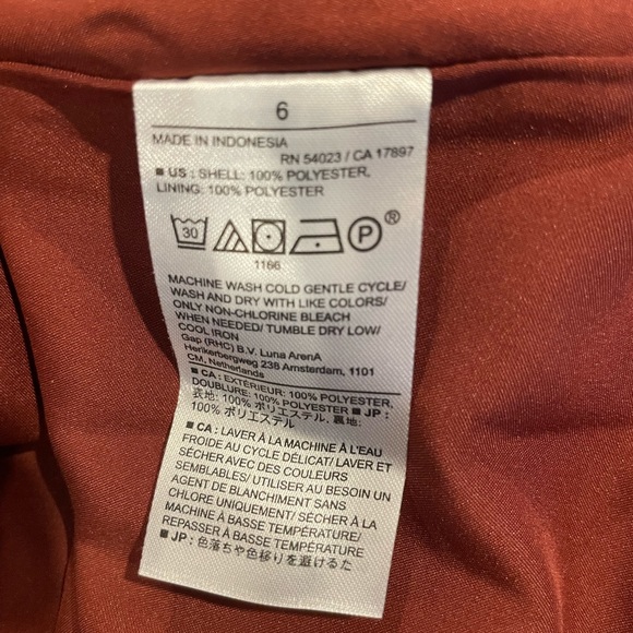 NWT Banana Republic blouson mini dress - burnt caramel - Picture 9 of 9